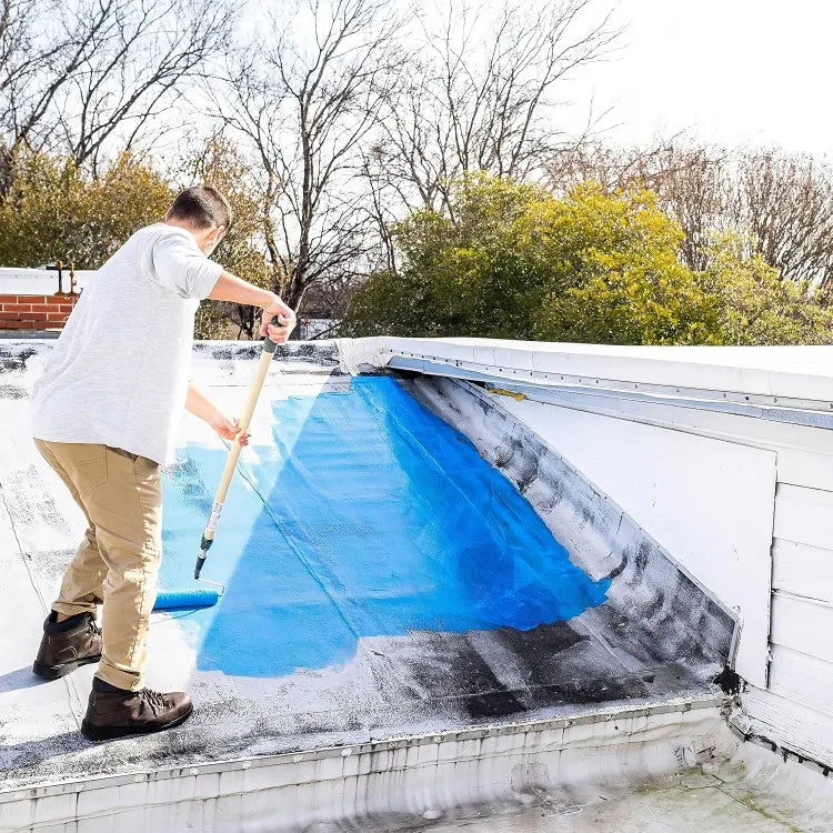 Blue Max Liquid Rubber Waterproofer For Wood, Concrete & Masonry With Blue Crack Seal Technology