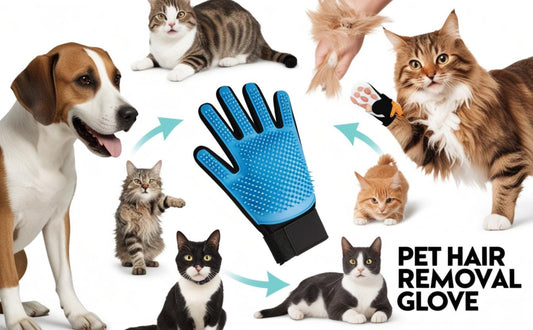 Gentle Pet Cleaning Gloves | Effortless Grooming and Shedding Control